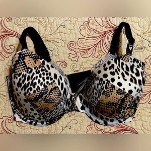Victoria’s Secret Lightly Lined Perfect Coverage Bra Cheetah Print Size 36DD NWT